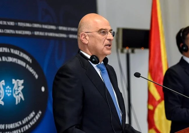 Greek Foreign Minister Nikos Dendias made the statement amid the Turkey-Libya accord. (File/AFP)