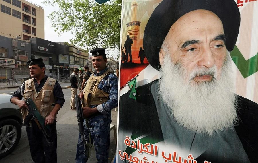 Grand Ayatollah Ali Al-Sistani said he would have no involvement in efforts to replace Abdul Mahdi. (File/AFP)