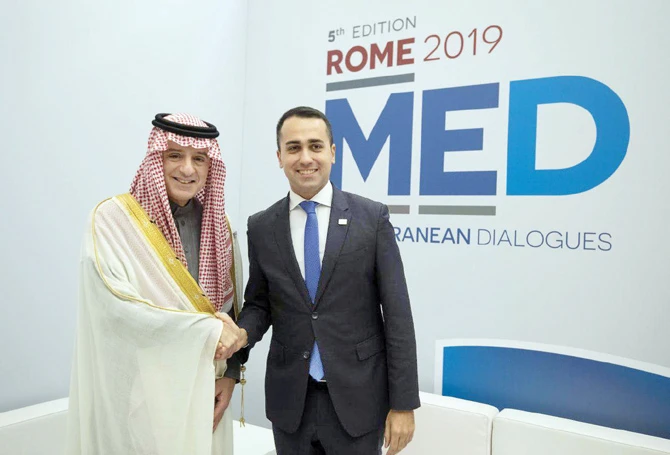 Saudi, Italian foreign ministers hold talks during Mediterranean conference