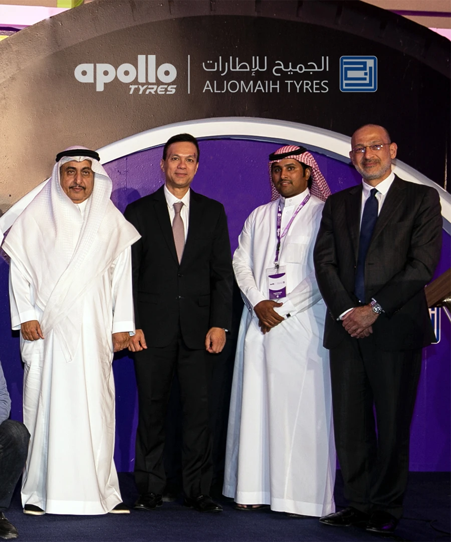 Apollo Tyres Ltd. has announced its entry into Saudi Arabia through a tie-up with Al-Jomaih Tyres Company Limited.