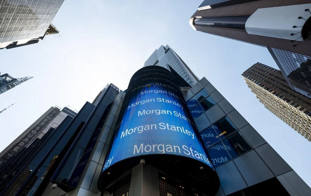 Above, the Morgan Stanley global headquarters in New York City. (AFP0