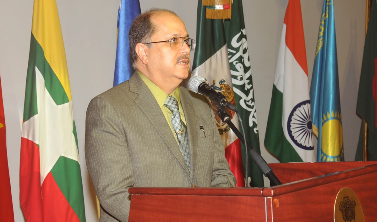 Indian Ambassador Ausaf Sayeed at the inauguration of the film festival. (AN photo)