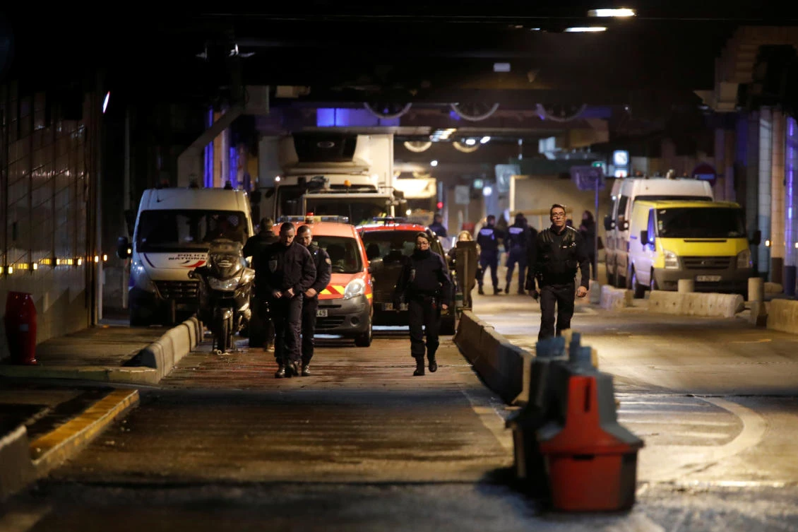 Police officers shot dead a man who threatened them with a knife. (Reuters)