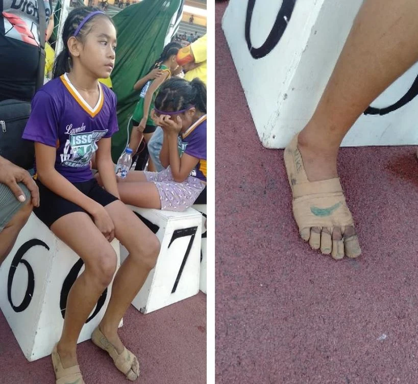 Trainer Predirick Valenzuela said schoolgirl Rhea Bullos showed her raw talent after taking up athletics only a month ago. (Predirick B. Valenzuela/Facebook)