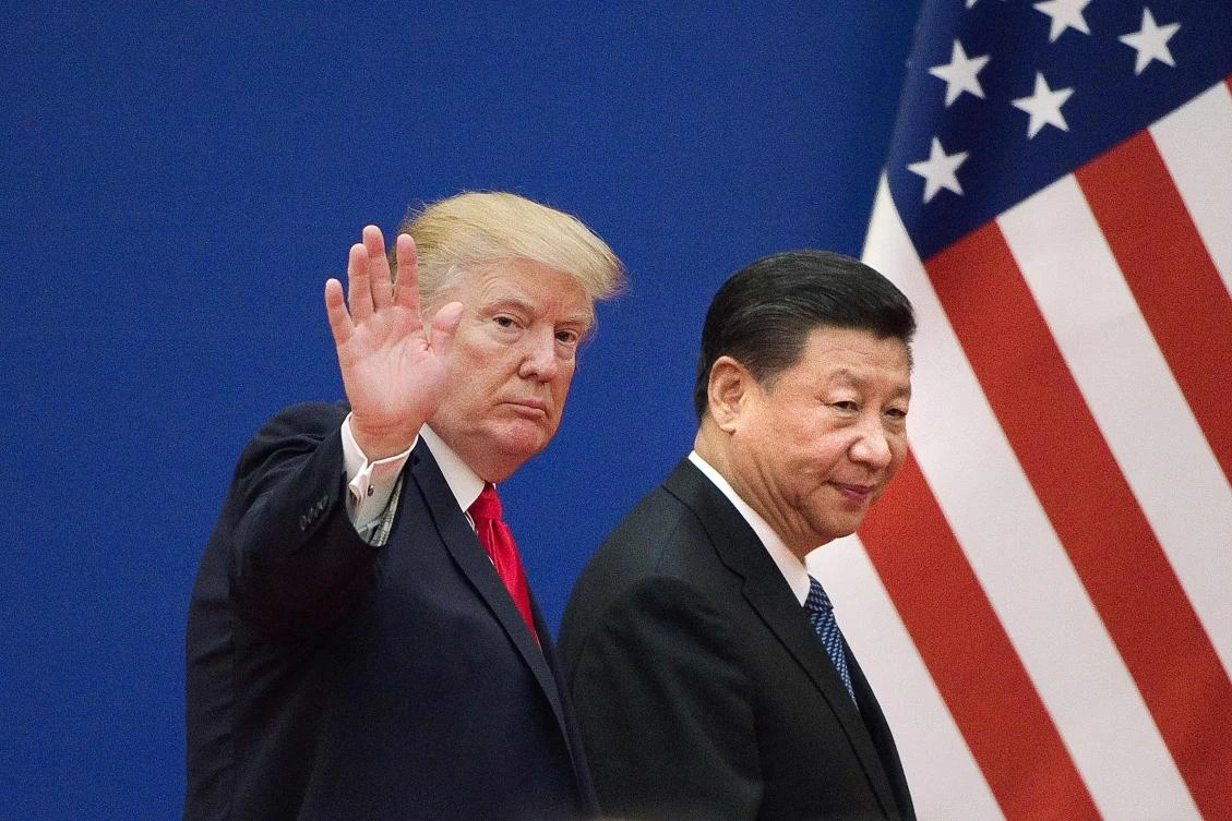 US President Donald Trump has long railed against the trade imbalance, citing it as proof Beijing is using distorting policies to gain an unfair advantage. Above, Trump and his Chinese counterpart Xi Jinping. (AFP)