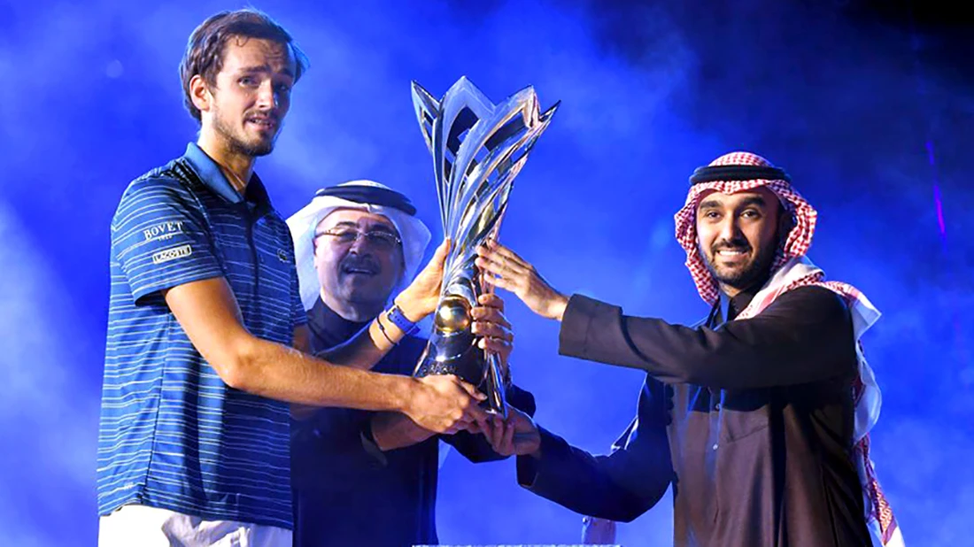 Daniil Medvedev wins inaugural Diriyah Tennis Cup final in Saudi Arabia