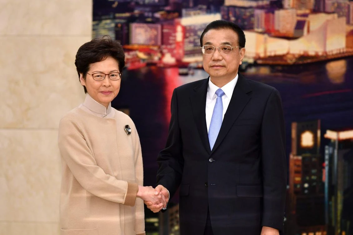 China gives Hong Kong leader ‘unwavering support’