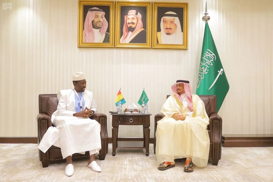 minister of Hajj and Umrah, Mohammed Saleh Benten, on Sunday received the Minister of Religious Affairs of the Republic of Guinea on Monday. (SPA)