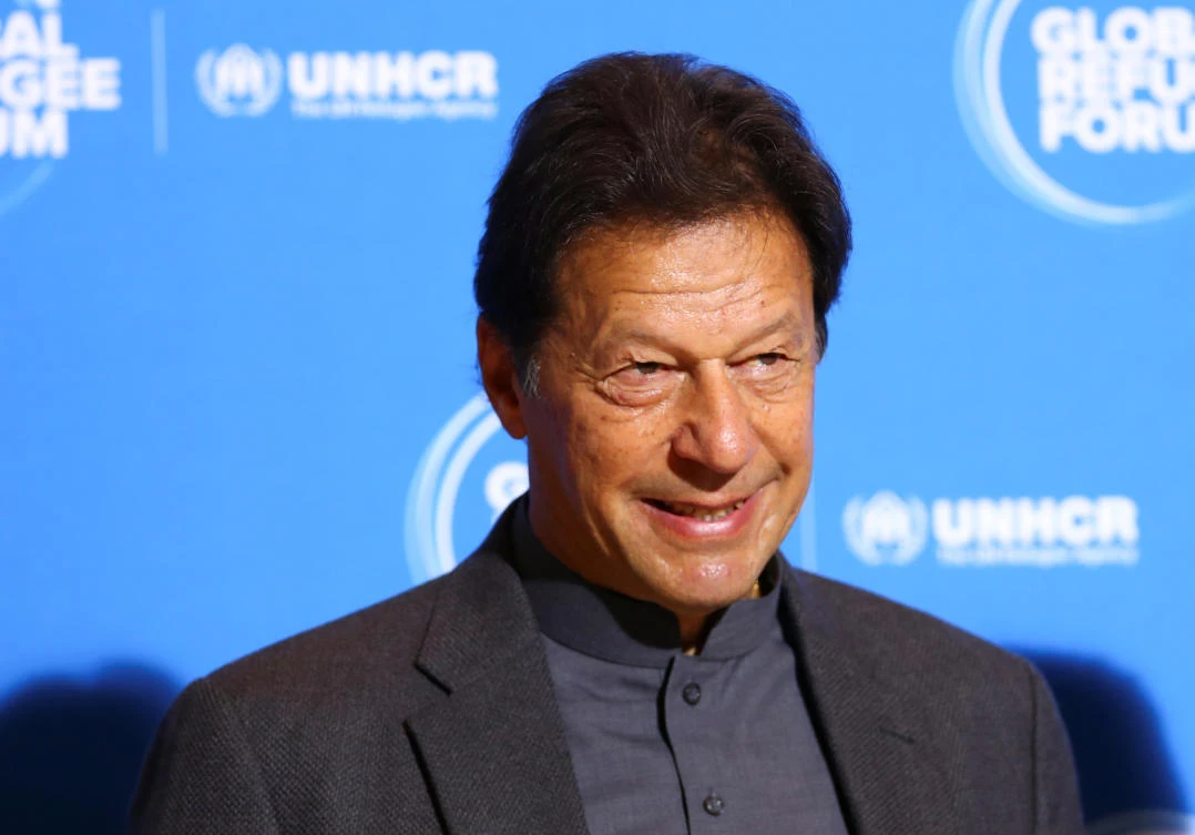 Prime Minister Imran Khan told the Global Forum on Refugees in Geneva that Pakistan ‘will not be able to accommodate more refugees.’ (Reuters)