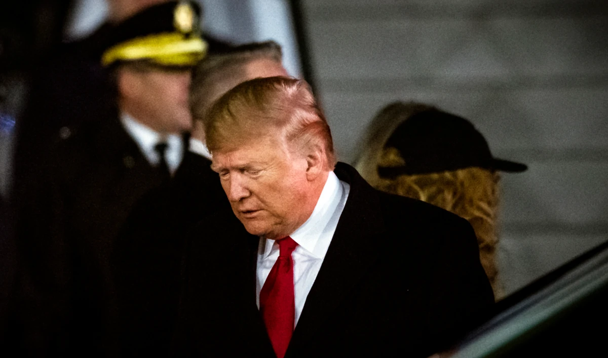President Donald Trump was impeached on Wednesday for abuse of power. (AP)