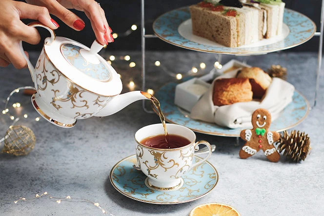 Piazza Lounge at Four Seasons Hotel Baku in Azerbaijan is keeping it cosy with a cheese or chocolate fondue, hot chocolate with cookies and festive afternoon tea. (Supplied)