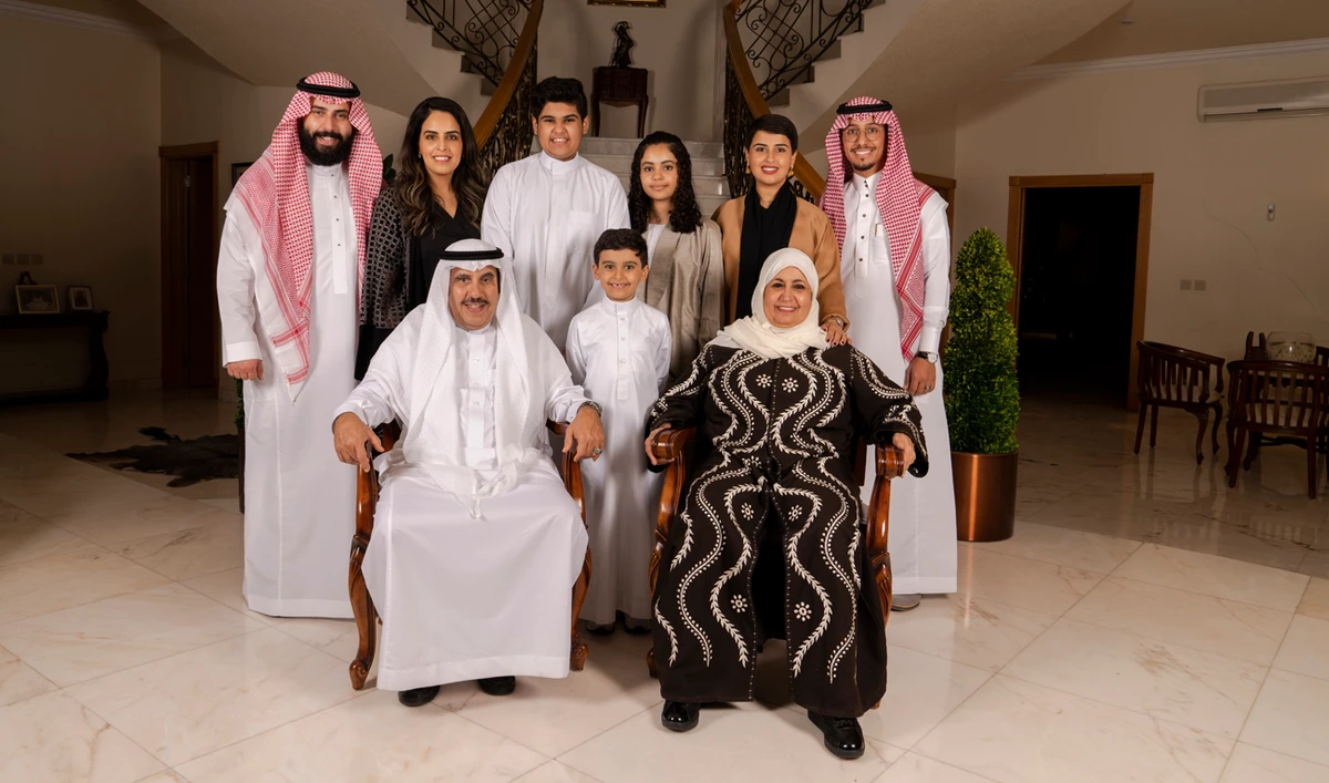 Nora Alfayiz with her family. (AN photo by Ziyad Alarfaj)