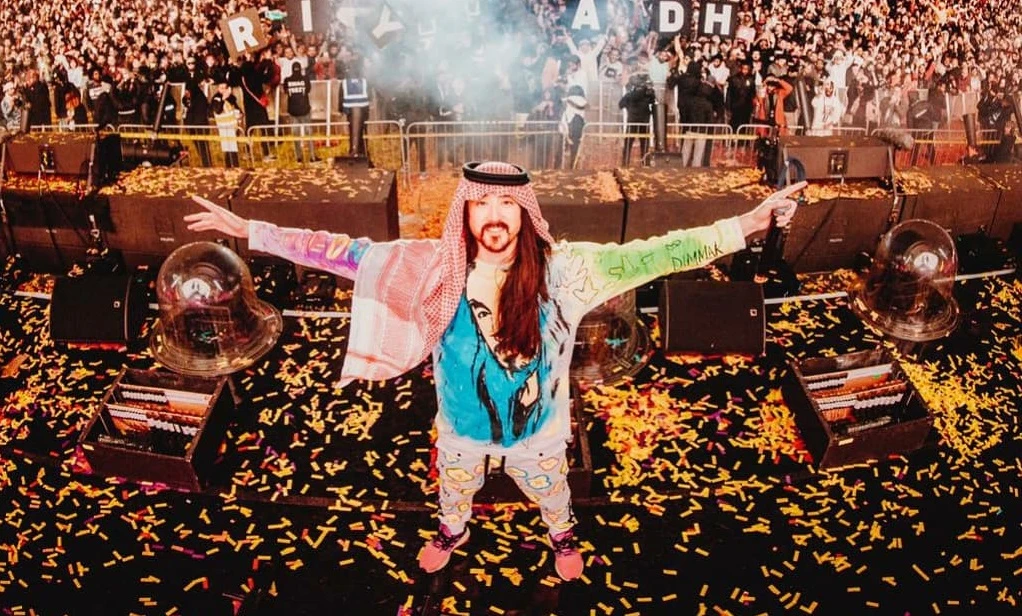 DJ Steve Aoki spins Mohammed Abdu remix at MDL Beast for Saudi fans