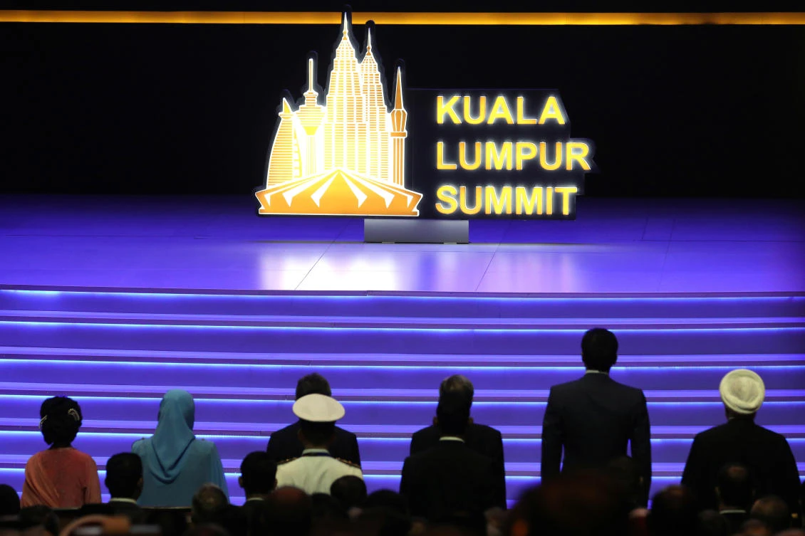 People attend the Kuala Lumpur Summit in Kuala Lumpur, Malaysia, December 19, 2019. (Reuters)