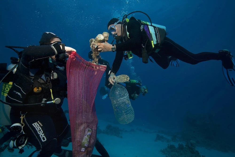 Egypt beach resorts fight global scourge of plastic trash