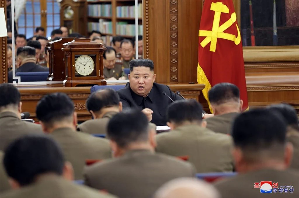 North Korean leader holds party meeting to bolster military