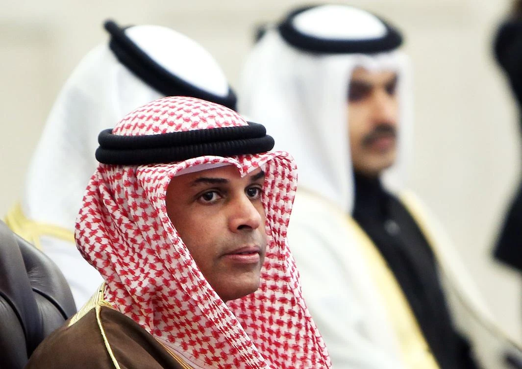 Kuwaiti Oil Minister Khaled al-Fadhel attends a meeting of members of the Organization of Arab Petroleum Exporting Countries (OAPEC) in Kuwait City on December 22, 2019. (AFP)