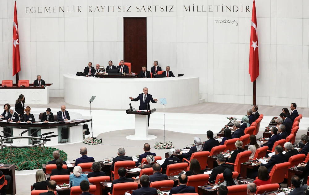Turkey may need to draft a bill to allow for troop deployment to Libya and its parliament is working on the issue. (File/AFP)