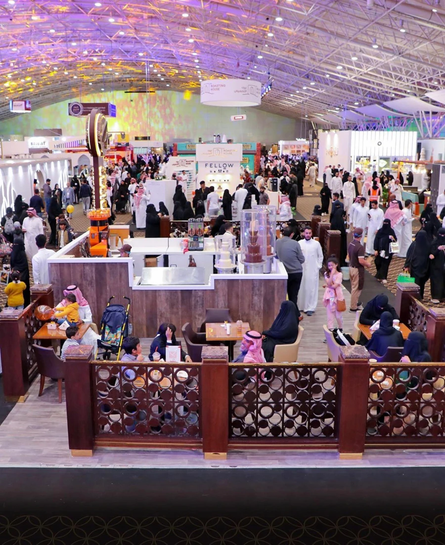 Large crowds of coffee and chocolate enthusiasts filled the Riyadh International Convention and Exhibition Center for the Middle East Coffee Conference.