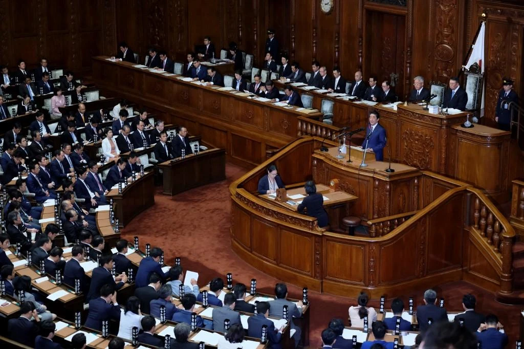 Tsukasa Akimoto is a member of Japan’s House of Representatives, the lower chamber of the Diet, Japan's parliament, and aligned with Prime Minister Shinzo Abe’s Liberal Democratic Party. (AFP)