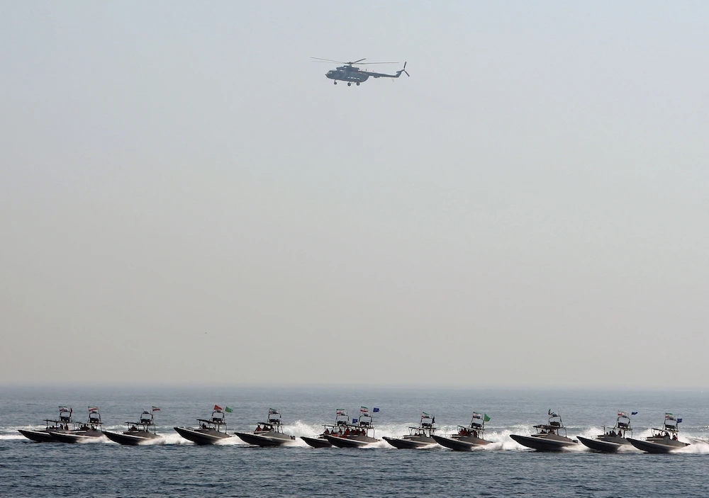 Iran’s armed forces will hold joint naval maneuvers with Russia and China in the northern part of the Indian Ocean. (File/AFP)