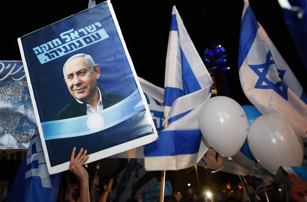 Embattled Israeli Prime Minister Benjamin Netanyahu will face off on Thursday against longtime rival Gideon Saar in a Likud leadership contest. (AFP)