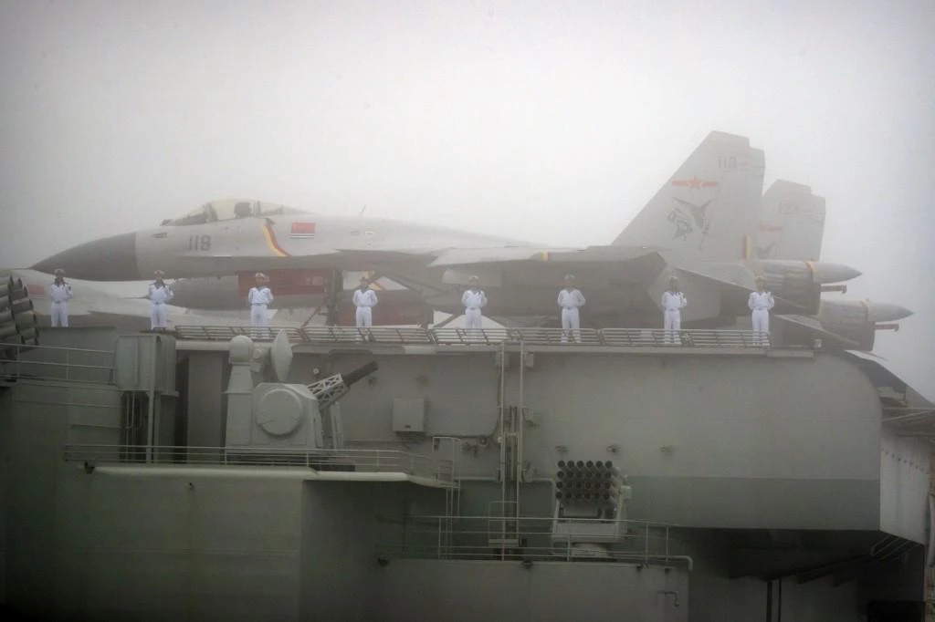China aircraft carrier sails through Taiwan Strait again