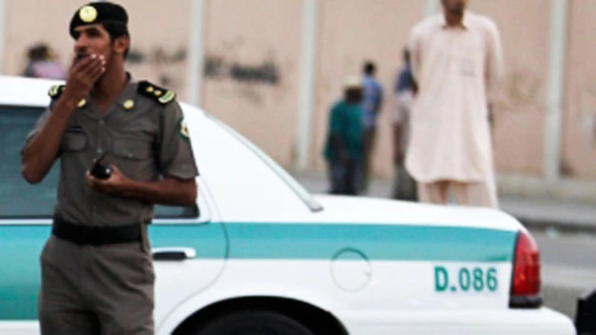 Saudi police stand guards in Manfouha, southern Riyadh, in this file photo. (Reuters)