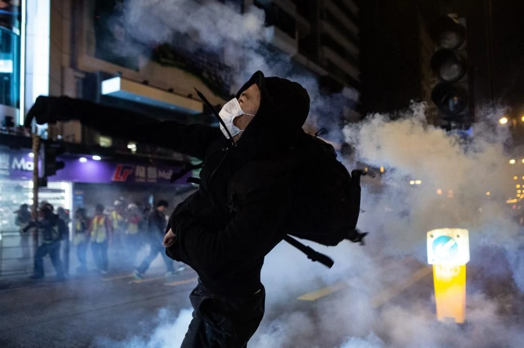 Chief police spokesman Kwok Ka-chuen said among those 336 people detained between Monday and Thursday included 92 women and minors as young as 12. (AFP)