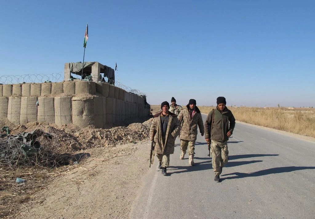 The Taliban dug a tunnel into the base in volatile Sangin district and then blew it up before their fighters could attack the compound. (File/AFP)
