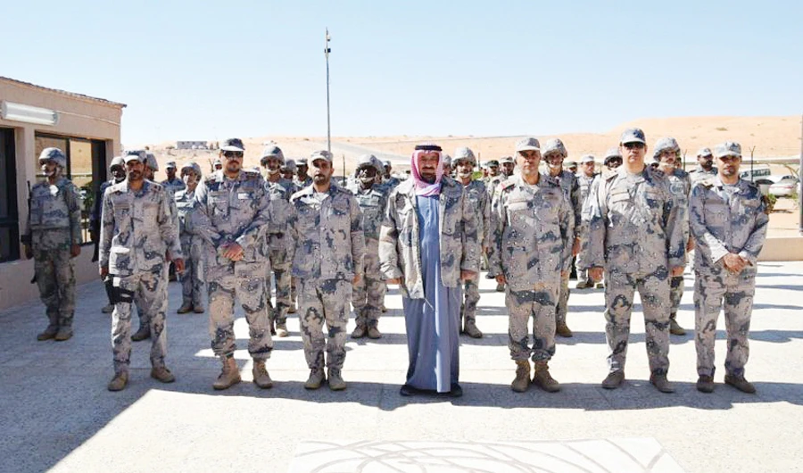 Prince Jalawi bin Abdul Aziz, governor of Najran, inspects border areas on Saturday. (SPA)