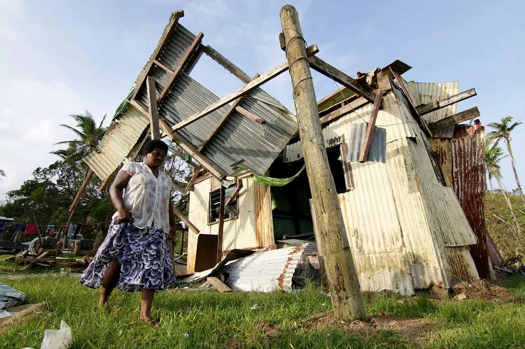 Two dead, 2,500 seek emergency shelter in cyclone-battered Fiji