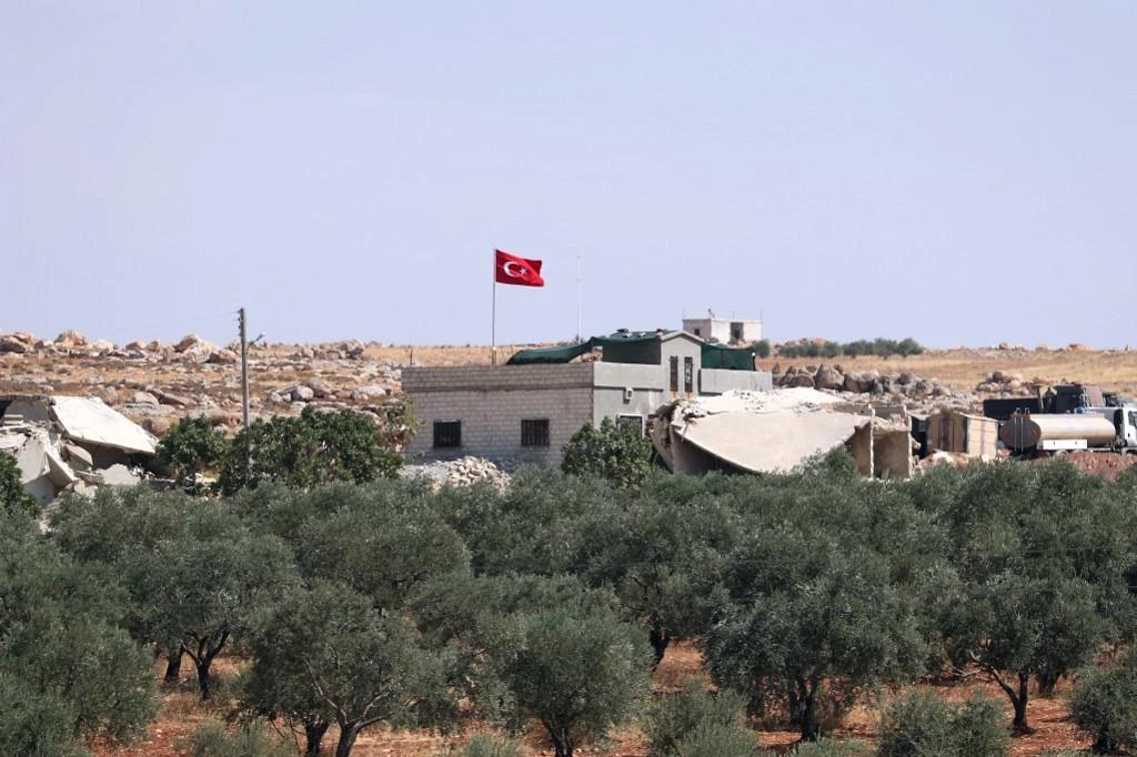 Above, a Turkish military observation points in Syria’s northern Idlib province, one of the 12 bases that were established under a September 2018 between Moscow and Ankara. (AFP)
