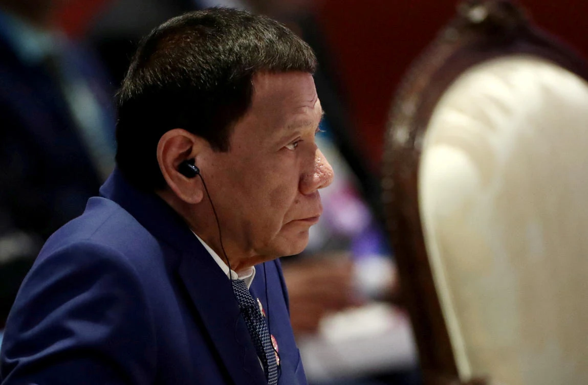 Philippine President Rodrigo Duterte attends a plenary session at a regional summit in Bangkok, Thailand. (File/Reuters)