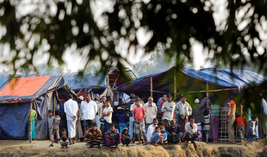 Rohingya refugees are seen at a refugee camp in Cox's Bazar, Bangladesh. (Reuters/File)