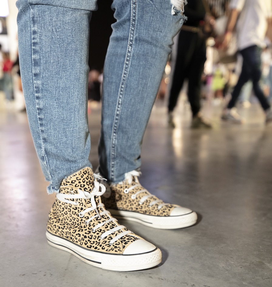 Converse leopard print Chuck Taylors