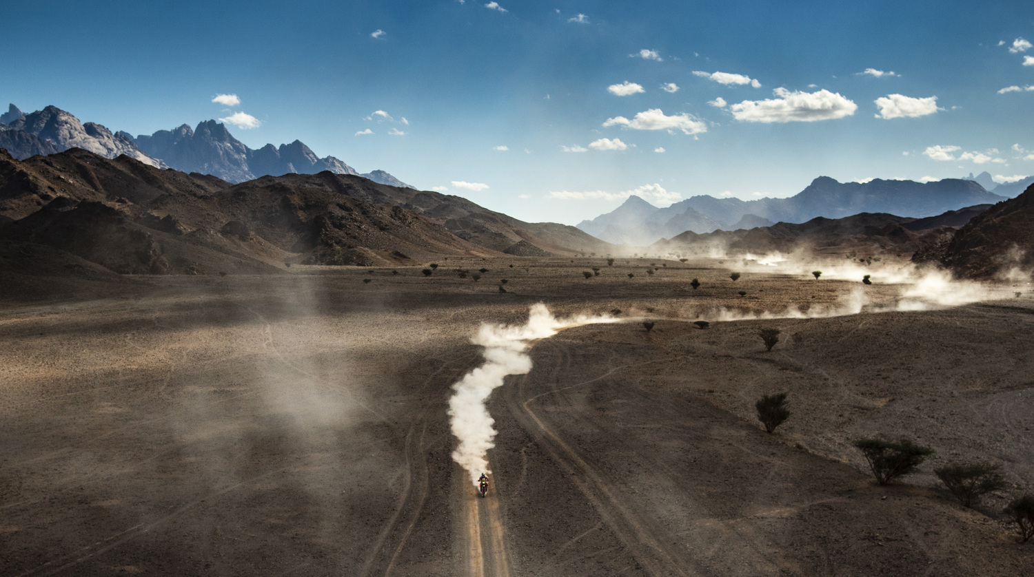 Landscape during Stage 2 of the Dakar 2020 between Al Wajh and Neom, 401 km - SS 367km, in Saudi Arabia, on January 6, 2020. (Supplied: Dakar Rally)