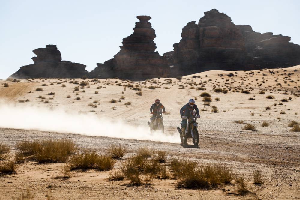 Tuesday saw Stage 3 of the Dakar Rally get underway with a start and finish in Neom. (Supplied: Dakar Rally)