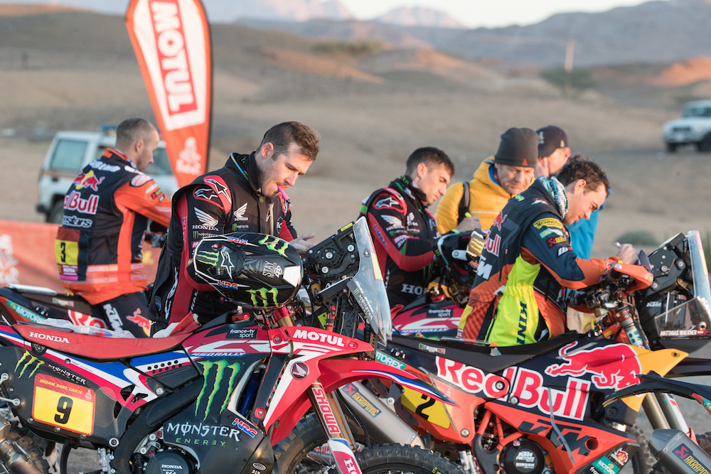 Tuesday saw Stage 3 of the Dakar Rally get underway with a start and finish in Neom. (Supplied: Dakar Rally)
