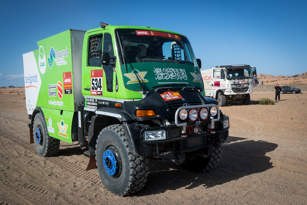 Tuesday saw Stage 3 of the Dakar Rally get underway with a start and finish in Neom. (Supplied: Dakar Rally)