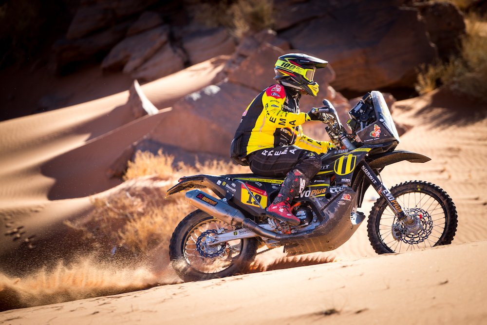 Tuesday saw Stage 3 of the Dakar Rally get underway with a start and finish in Neom. (Supplied: Dakar Rally)