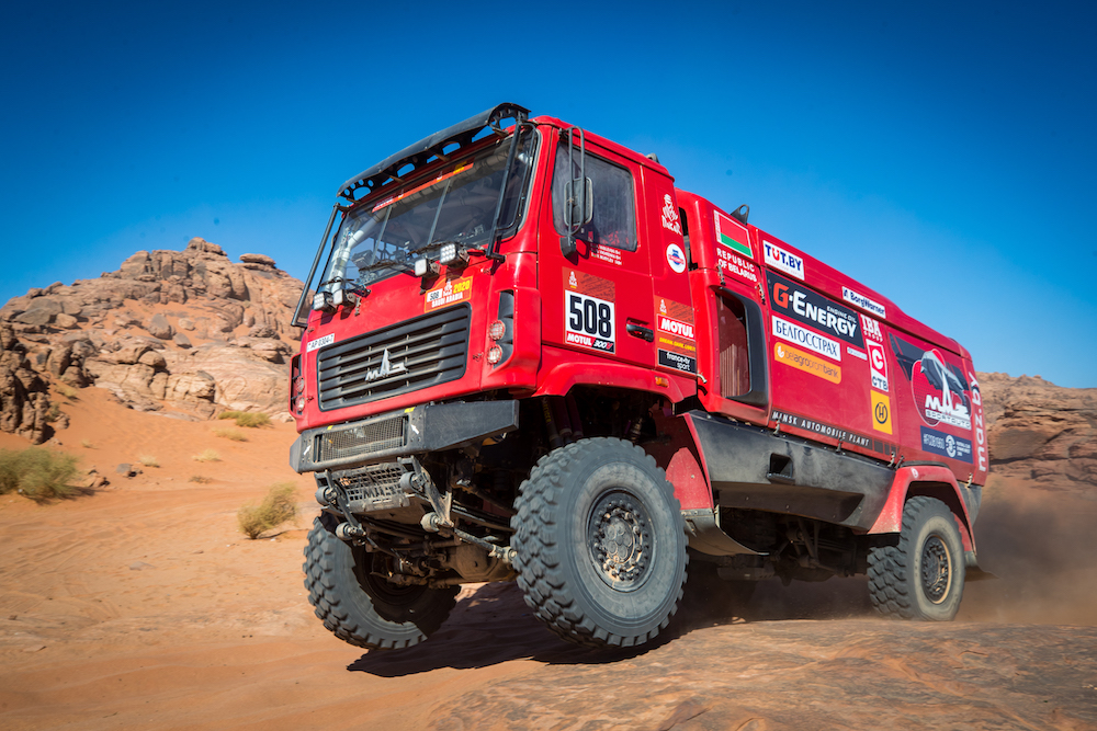 Tuesday saw Stage 3 of the Dakar Rally get underway with a start and finish in Neom. (Supplied: Dakar Rally)