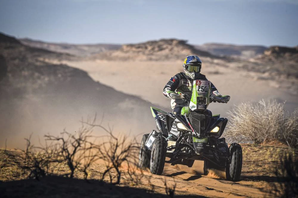 The fifth stage of the Dakar Rally wound its way from AlUla to Ha'il on Thursday. (Supplied: Dakar Rally)
