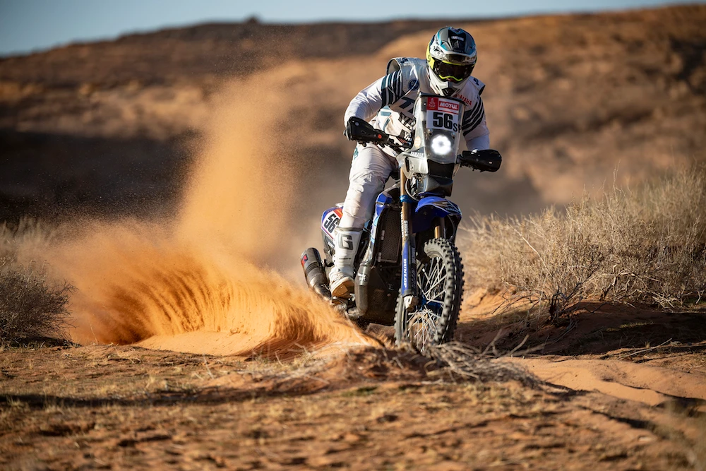 The fifth stage of the Dakar Rally wound its way from AlUla to Ha'il on Thursday. (Supplied: Dakar Rally)
