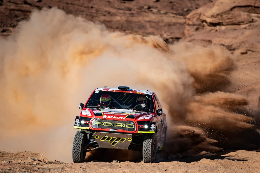 The fifth stage of the Dakar Rally wound its way from AlUla to Ha'il on Thursday. (Supplied: Dakar Rally)