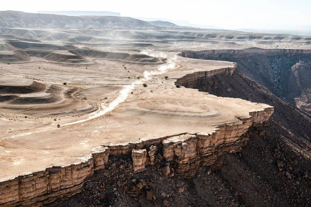 Stage 9 of the Dakar Rally wound its way from Wadi Al-Dawasir to Haradh on Tuesday. (Supplied: Dakar Rally)