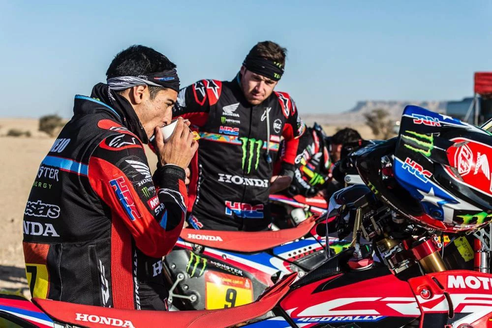 Stage 9 of the Dakar Rally wound its way from Wadi Al-Dawasir to Haradh on Tuesday. (Supplied: Dakar Rally)