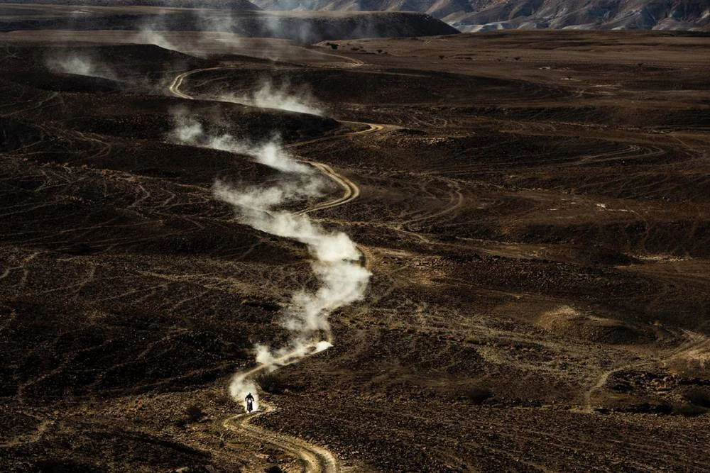 Stage 9 of the Dakar Rally wound its way from Wadi Al-Dawasir to Haradh on Tuesday. (Supplied: Dakar Rally)