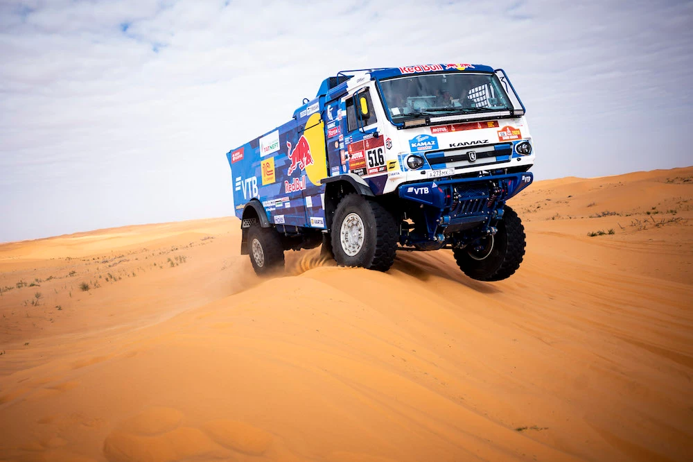 Stage 9 of the Dakar Rally made its way from Wadi Al-Dawasir to Haradh on Tuesday. (Supplied)
