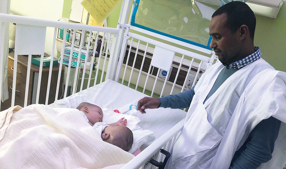 Father of Mauritanian conjoined twins Taqi Mahmoud. (AN photo)